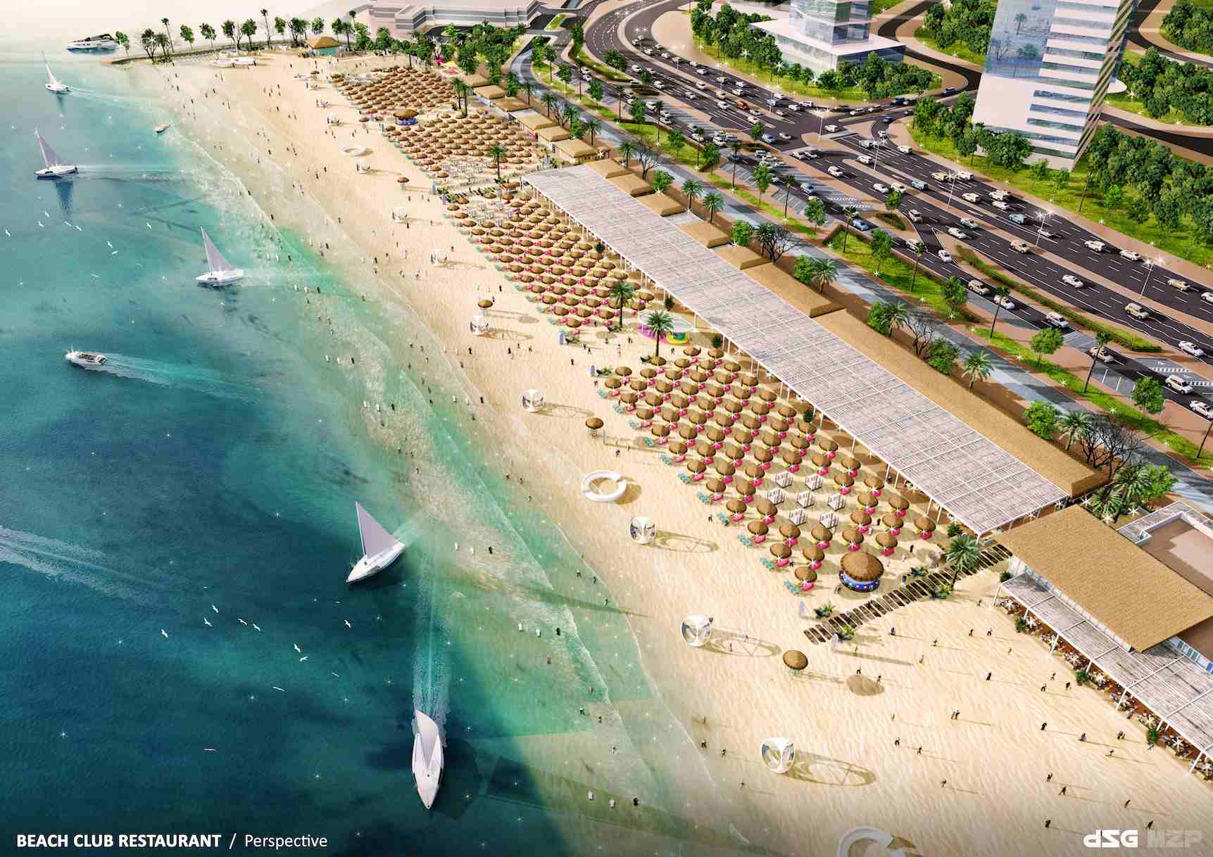 Katar, Beş Büyük Açılış - West Bay North Beach